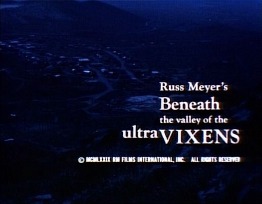 Title screen of Beneath the Valley of the Ultra-Vixens