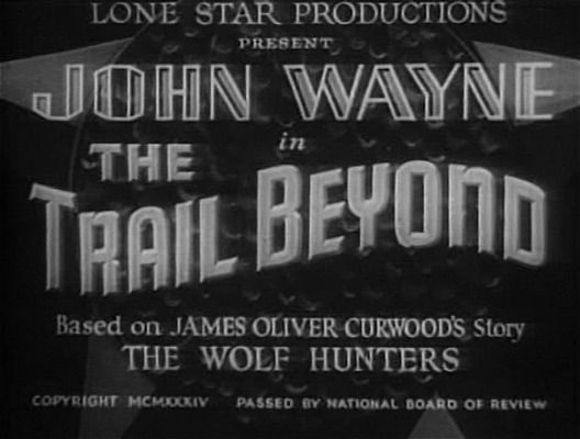 Title screen of The Trail Beyond