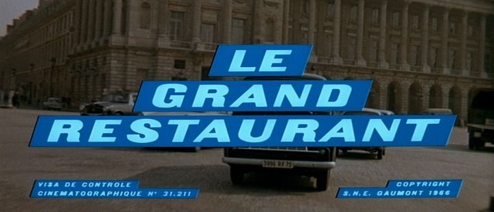 Title screen of Le grand restaurant