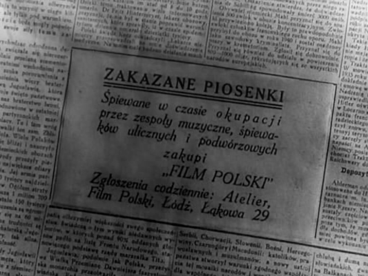 Title screen of Zakazane piosenki