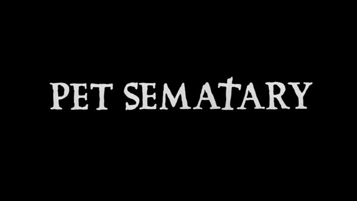 Title screen of Pet Sematary