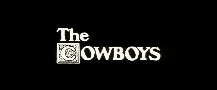 Title screen of The Cowboys