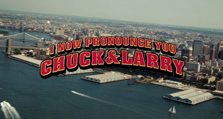 Title screen of I Now Pronounce You Chuck & Larry