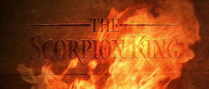 Title screen of The Scorpion King