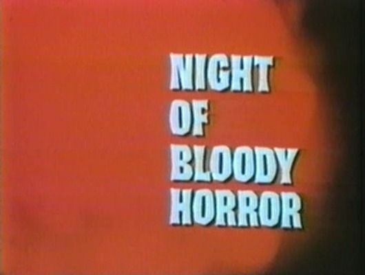 Title screen of Night of Bloody Horror