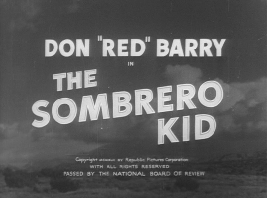Title screen of The Sombrero Kid