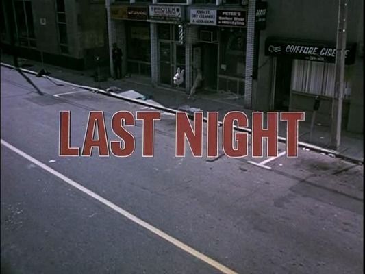 Title screen of Last Night