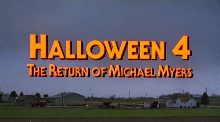 Title screen of Halloween 4: The Return of Michael Myers
