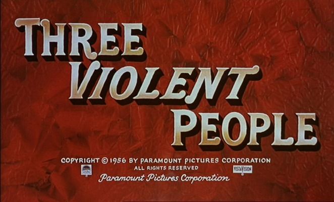 Title screen of Three Violent People
