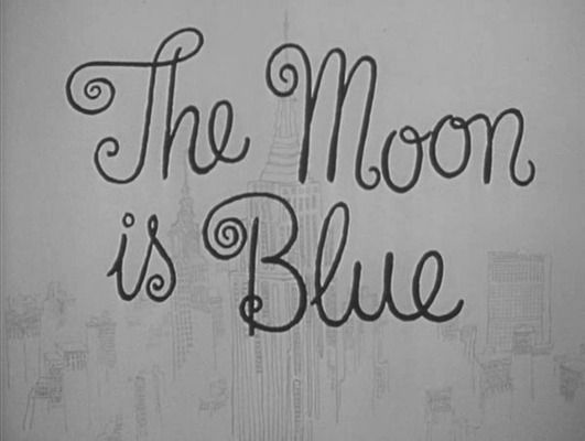 Title screen of The Moon Is Blue