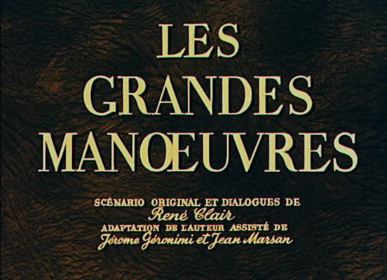 Title screen of Les grandes manoeuvres