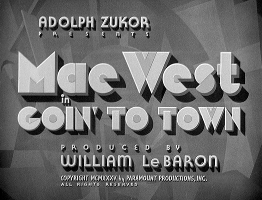 Title screen of Goin' to Town