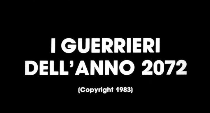 Title screen of I guerrieri dell'anno 2072
