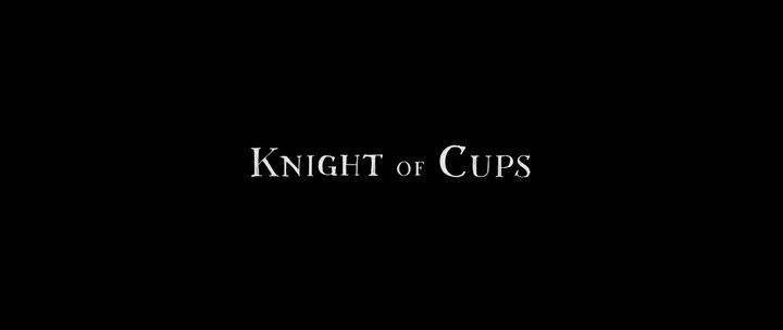 Title screen of Knight of Cups