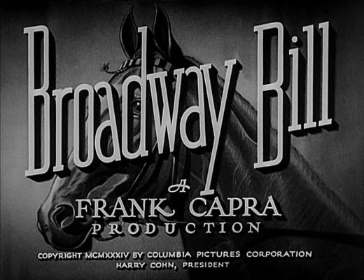 Title screen of Broadway Bill