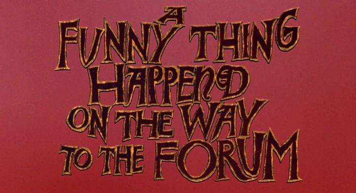 Title screen of A Funny Thing Happened on the Way to the Forum
