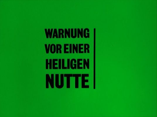Title screen of Warnung vor einer heiligen Nutte