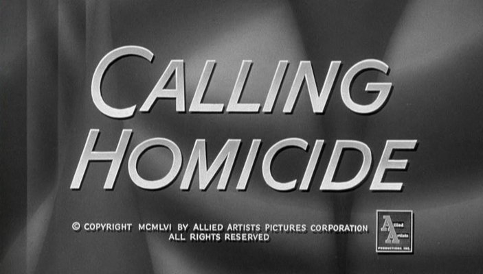 Title screen of Calling Homicide