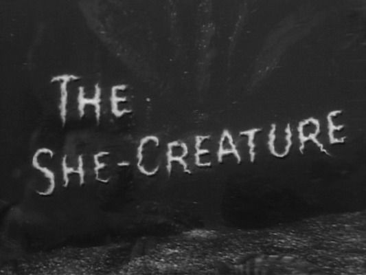 Title screen of The She-Creature