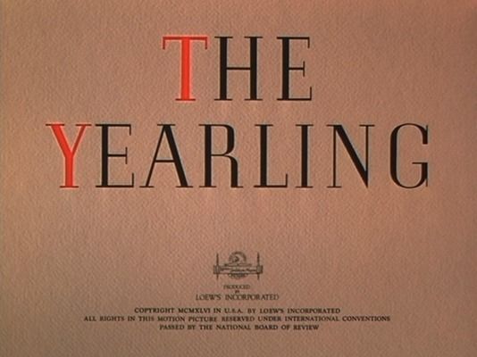 Title screen of The Yearling