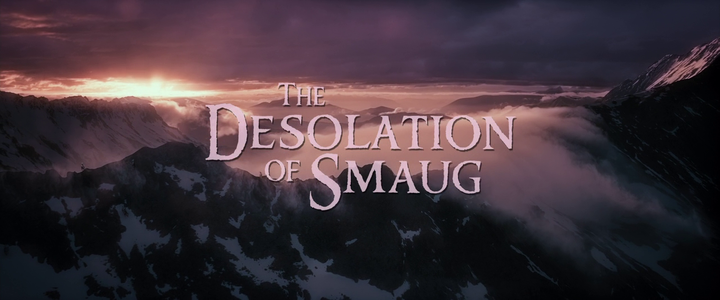 Title screen of The Hobbit: The Desolation of Smaug