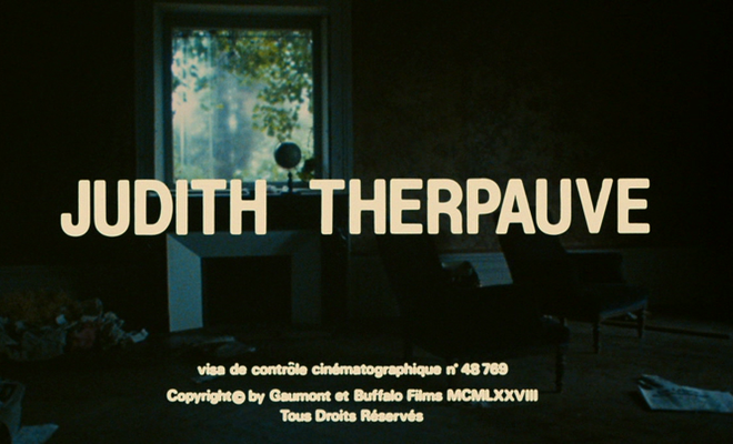 Title screen of Judith Therpauve