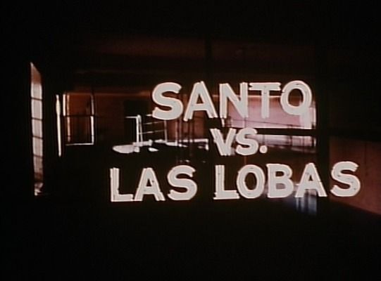 Title screen of Santo vs. las lobas