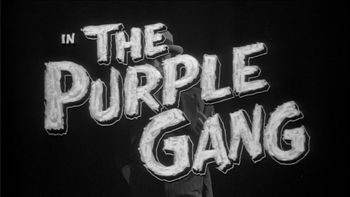 Title screen of The Purple Gang