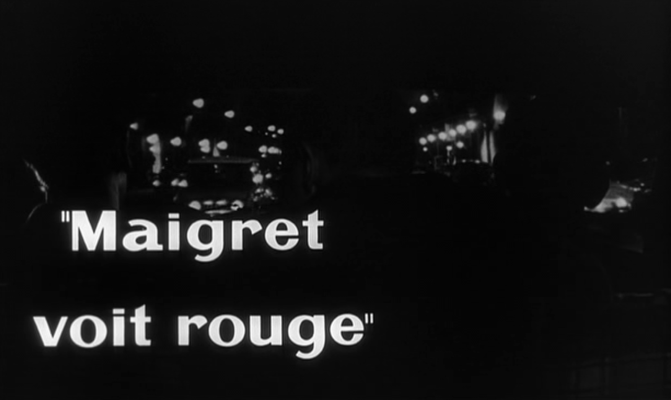 Title screen of Maigret voit rouge