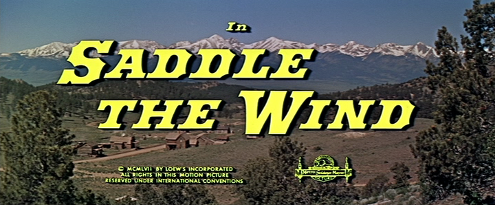 Title screen of Saddle the Wind