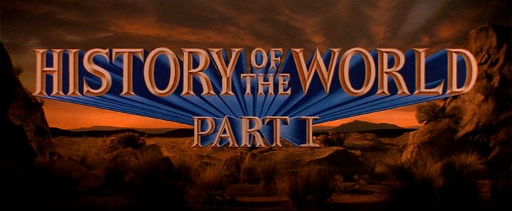 Title screen of History of the World: Part I