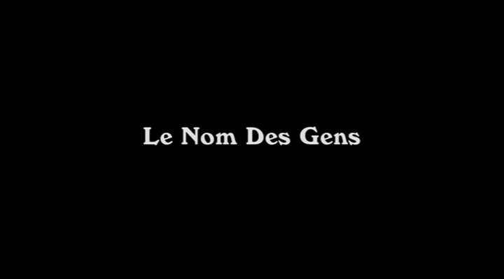 Title screen of Le nom des gens