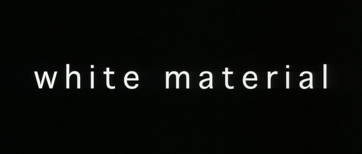 Title screen of White Material