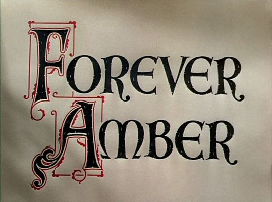 Title screen of Forever Amber