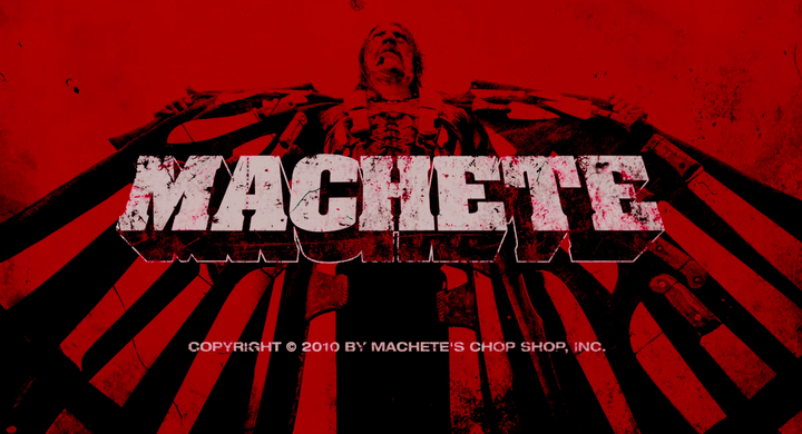 Title screen of Machete