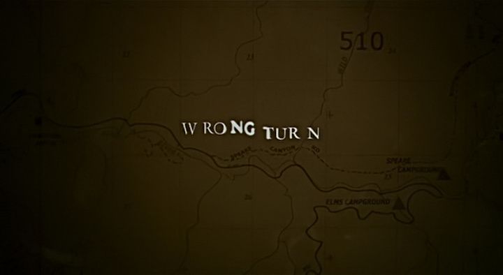Title screen of Wrong Turn