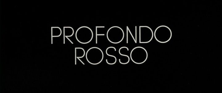Title screen of Profondo rosso