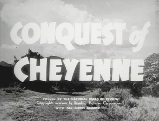 Title screen of Conquest of Cheyenne