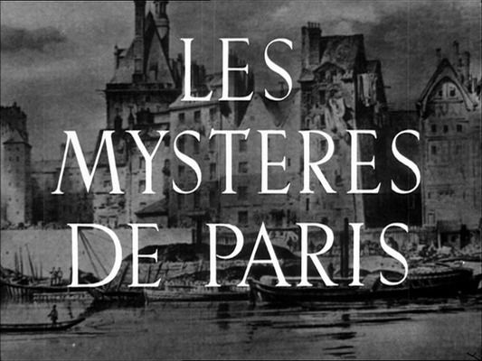 Title screen of Les mystères de Paris