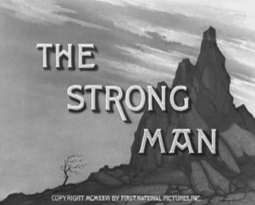 Title screen of The Strong Man