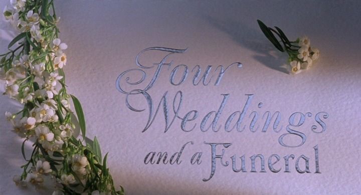 Title screen of Four Weddings and a Funeral