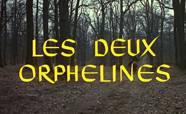 Title screen of Les deux orphelines