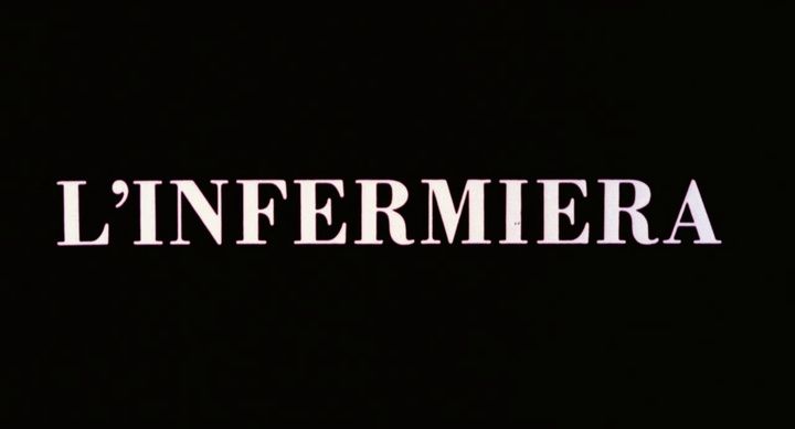 Title screen of L'infermiera