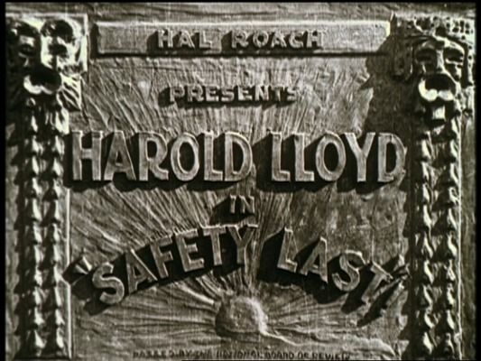 Title screen of Safety Last!