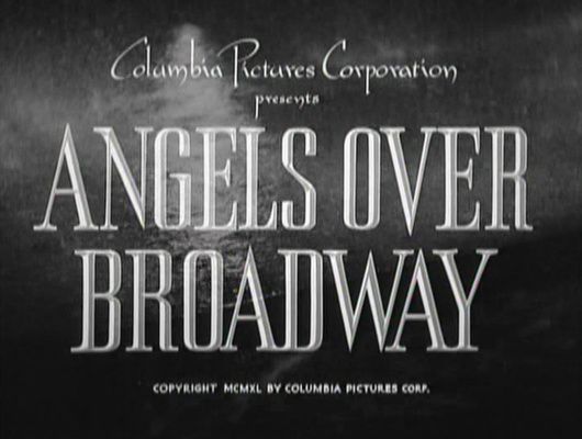 Title screen of Angels Over Broadway