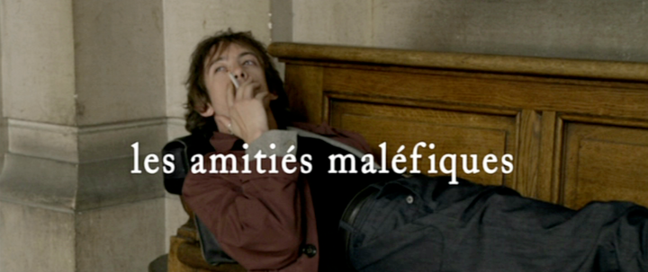 Title screen of Les amitiés maléfiques