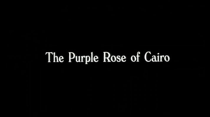 Title screen of The Purple Rose of Cairo