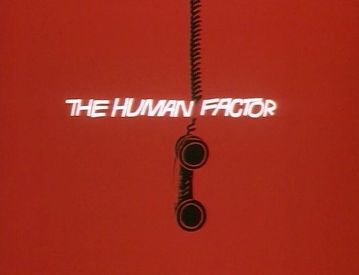 Title screen of The Human Factor