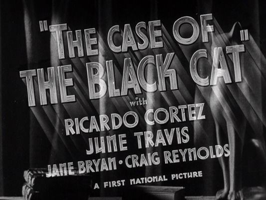 Title screen of The Case of the Black Cat