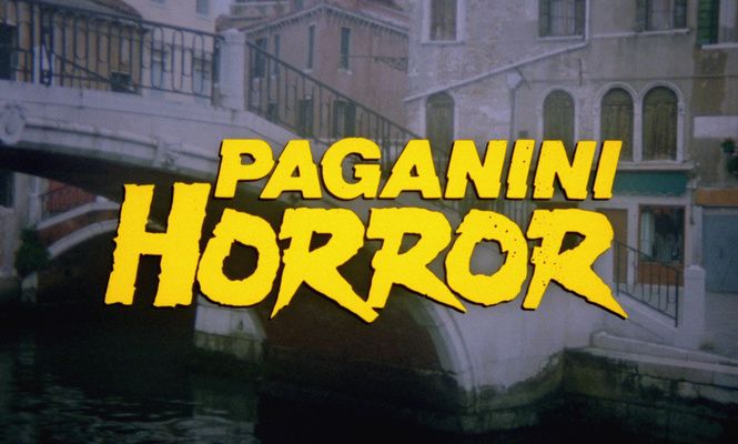 Title screen of Paganini Horror